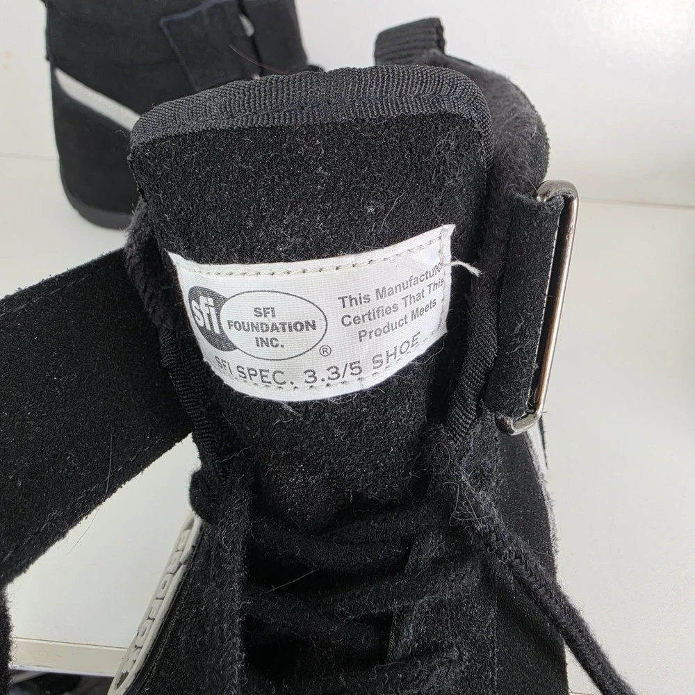 PROFOX SFI 3.3/5 Racing Shoes Black Suede Driving Boots Motorsports Size 6